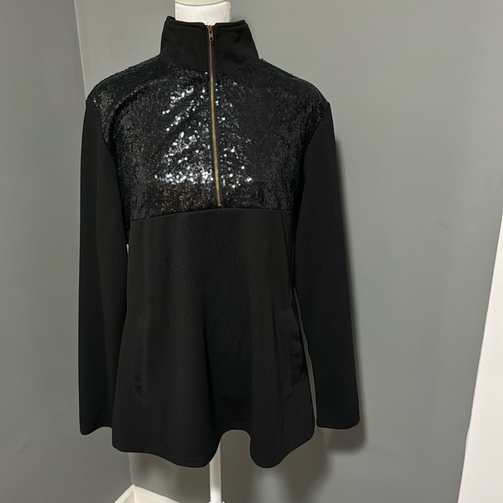 Large Black Nicolette Sweatshirt